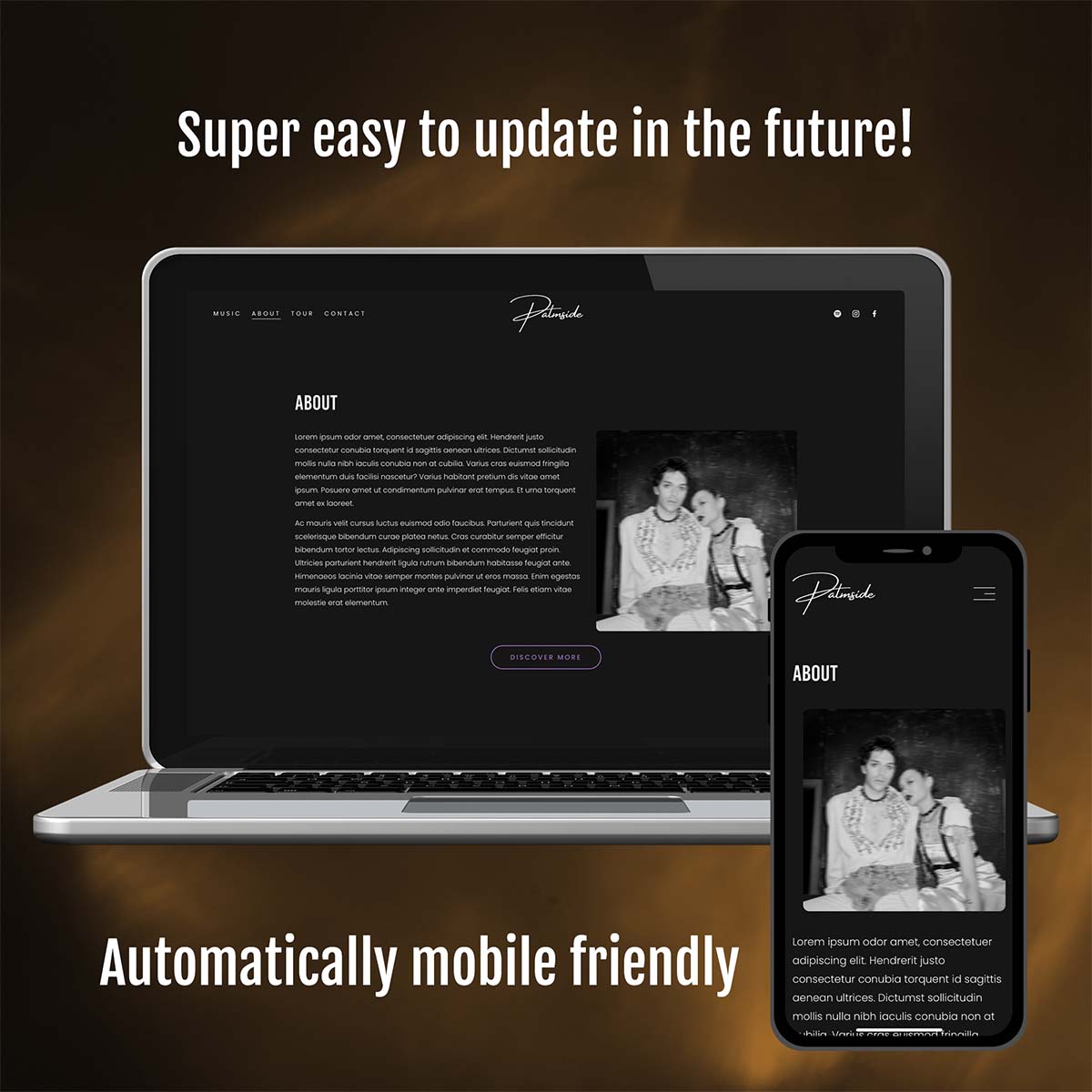 Instant Musician Website Service