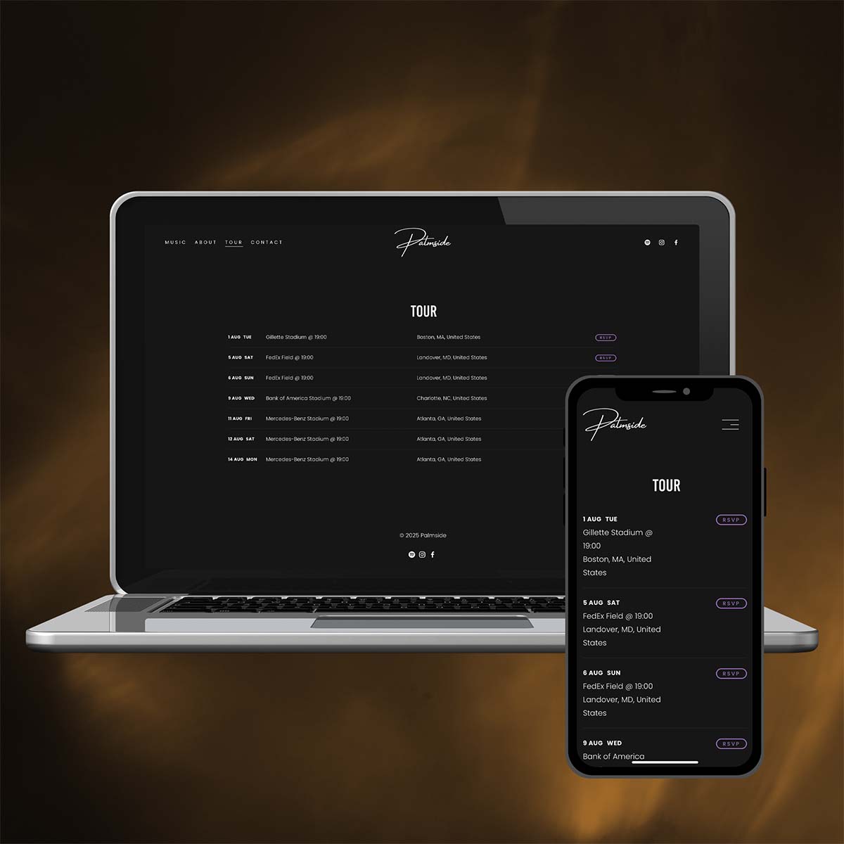 Instant Musician Website Service