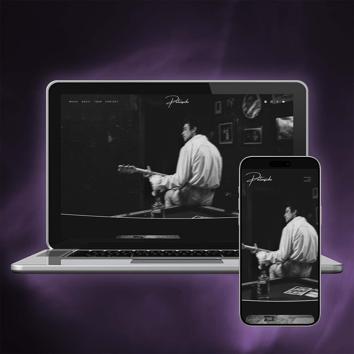 Musician Website Squarespace Template